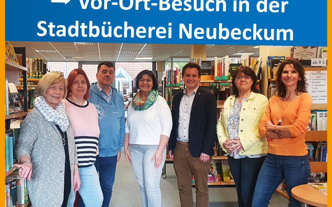 Vor-Ort-Besuch der FWG in der Stadtbücherei Neubeckum